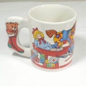ALCCO Fancy Handle Vintage Holiday Coffee Mug Hot Chocolate Mug Fancy Handle